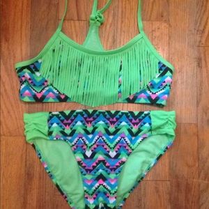 Girls size 12 justice swim suit